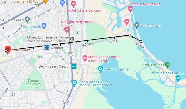 Apartament Casa Coraza Cancún Zewnętrze zdjęcie